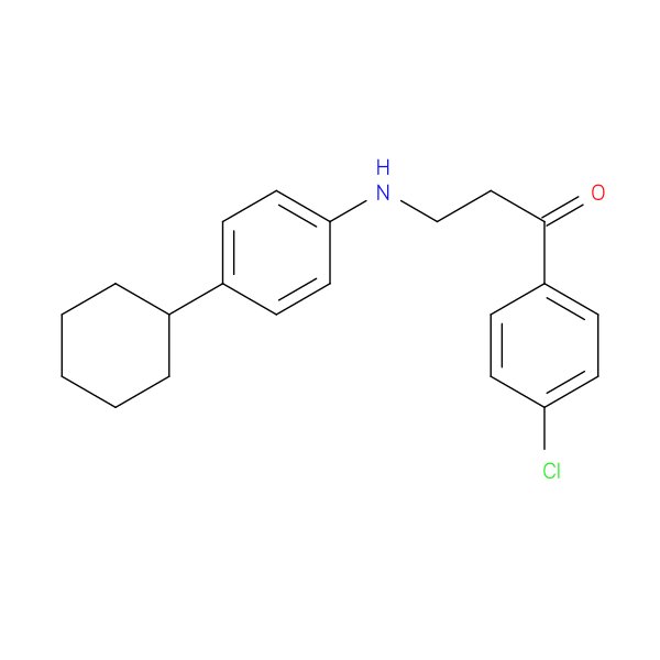 1-(4-chlorophenyl)-3-[(4-cyclohexylphenyl)amino]propan-1-one