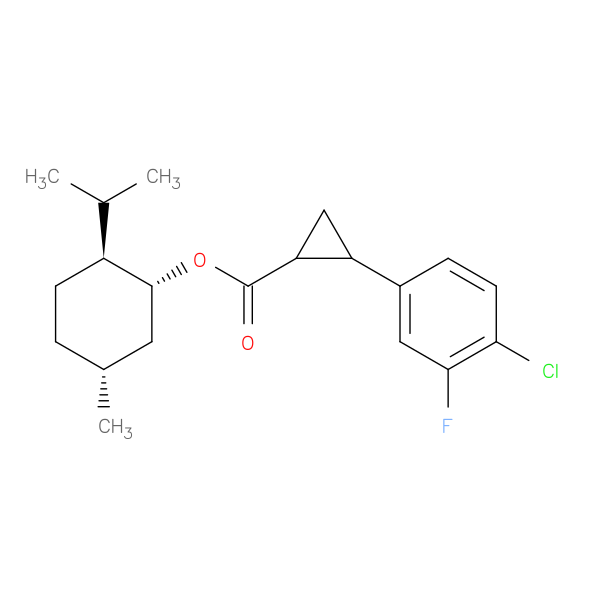 (1R,2S,5R)-2-Isopropyl-5-methylcyclohexyl 2-(4-chloro-3-fluorophenyl)cyclopropanecarboxylate