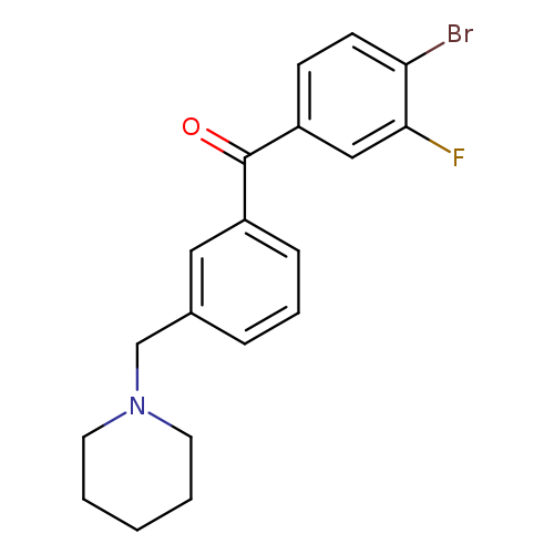 4-Bromo-3-fluoro-3'-piperidinomethyl benzophenone