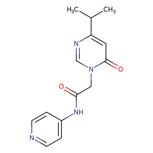 2-[6-oxo-4-(propan-2-yl)-1,6-dihydropyrimidin-1-yl]-N-(pyridin-4-yl)acetamide