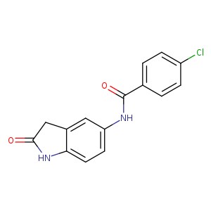 4-chloro-N-(2-oxo-2,3-dihydro-1H-indol-5-yl)benzamide