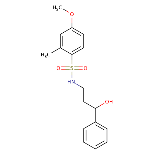 N-(3-hydroxy-3-phenylpropyl)-4-methoxy-2-methylbenzene-1-sulfonamide