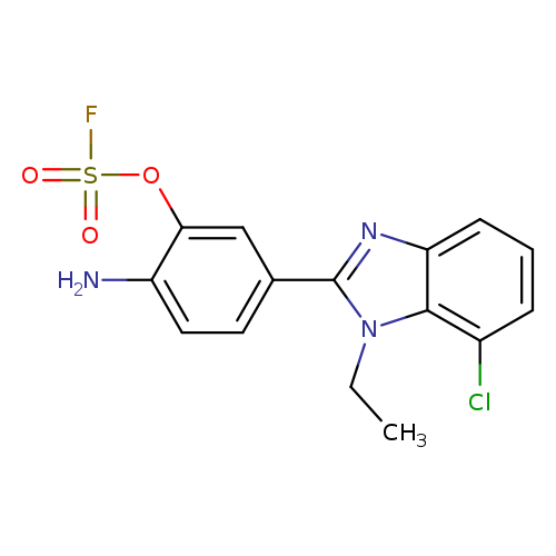 2-amino-5-(7-chloro-1-ethyl-1H-1,3-benzodiazol-2-yl)phenylsulfurofluoridate