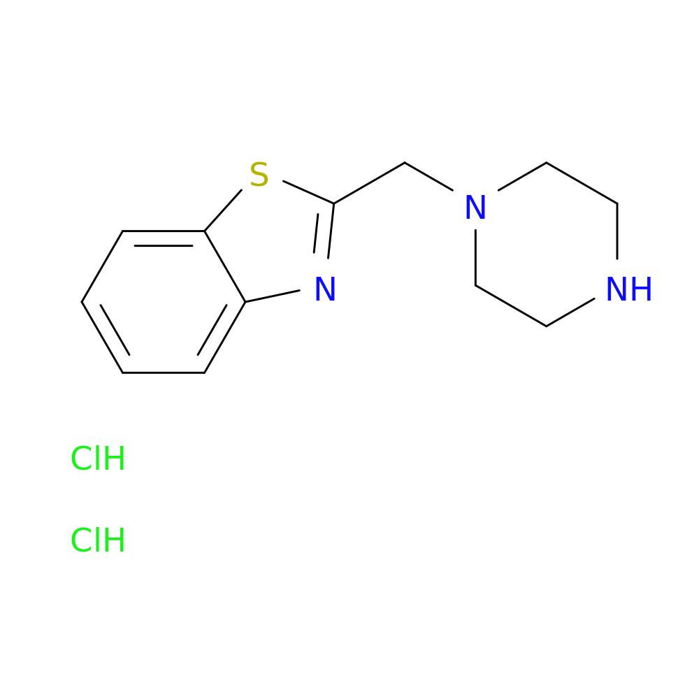 2-[(piperazin-1-yl)methyl]-1,3-benzothiazole dihydrochloride