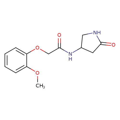 2-(2-methoxyphenoxy)-N-(5-oxopyrrolidin-3-yl)acetamide