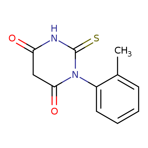 4,6(1H,5H)-Pyrimidinedione, dihydro-1-(2-methylphenyl)-2-thioxo-