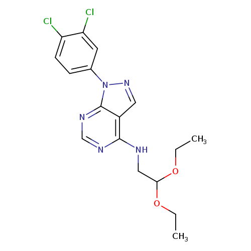 1-(3,4-dichlorophenyl)-N-(2,2-diethoxyethyl)-1H-pyrazolo[3,4-d]pyrimidin-4-amine