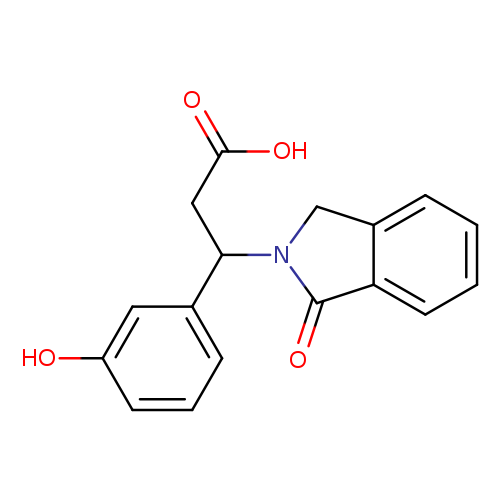3-(3-Hydroxyphenyl)-3-(1-oxo-1,3-dihydro-2h-isoindol-2-yl)propanoic acid