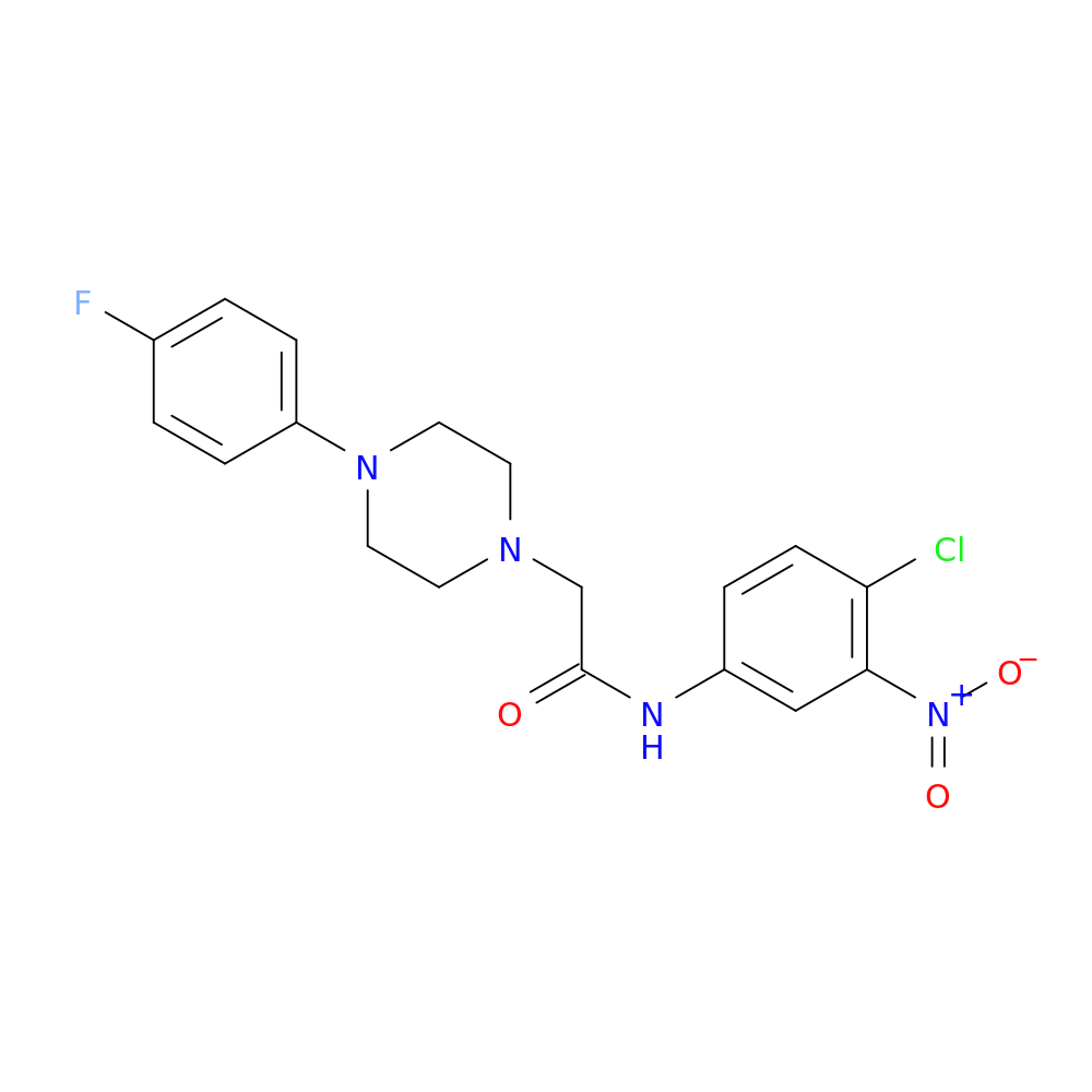N-(4-chloro-3-nitrophenyl)-2-[4-(4-fluorophenyl)piperazin-1-yl]acetamide