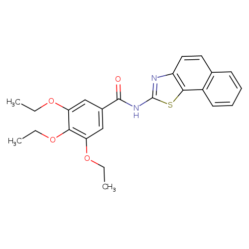 3,4,5-triethoxy-N-{naphtho[2,1-d][1,3]thiazol-2-yl}benzamide
