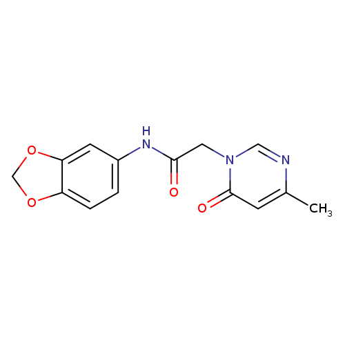 N-(2H-1,3-benzodioxol-5-yl)-2-(4-methyl-6-oxo-1,6-dihydropyrimidin-1-yl)acetamide