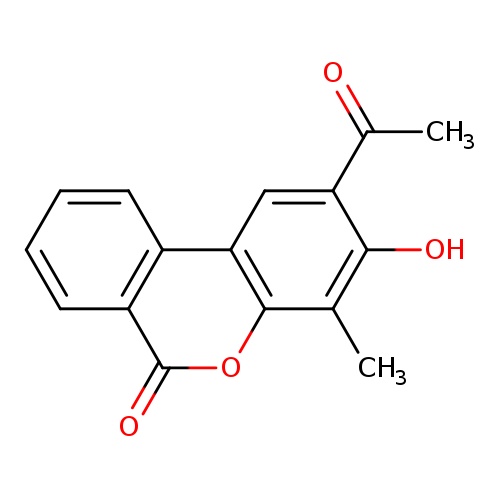 2-acetyl-3-hydroxy-4-methyl-6H-benzo[c]chromen-6-one