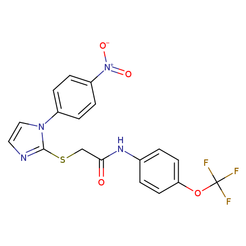 2-{[1-(4-nitrophenyl)-1H-imidazol-2-yl]sulfanyl}-N-[4-(trifluoromethoxy)phenyl]acetamide
