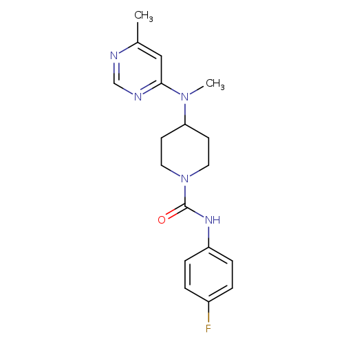 N-(4-fluorophenyl)-4-[methyl(6-methylpyrimidin-4-yl)amino]piperidine-1-carboxamide