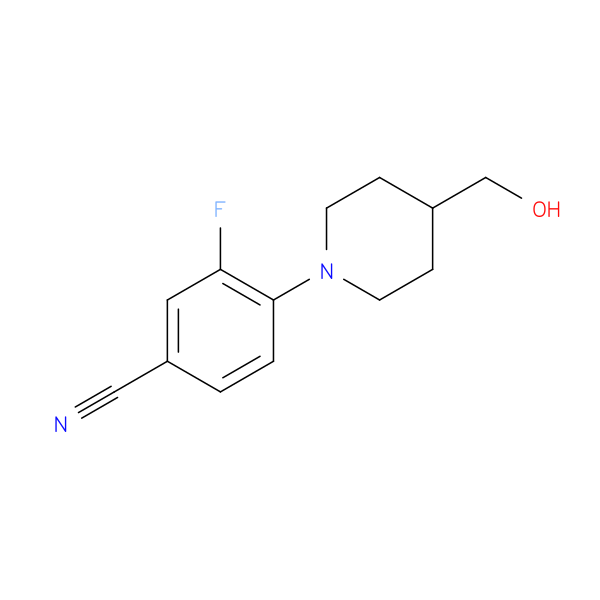 3-Fluoro-4-[4-(hydroxymethyl)piperidin-1-yl]benzonitrile