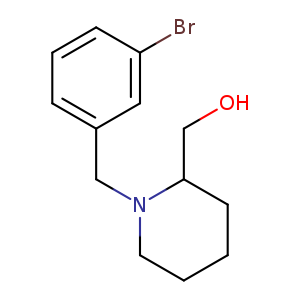 {1-[(3-bromophenyl)methyl]piperidin-2-yl}methanol
