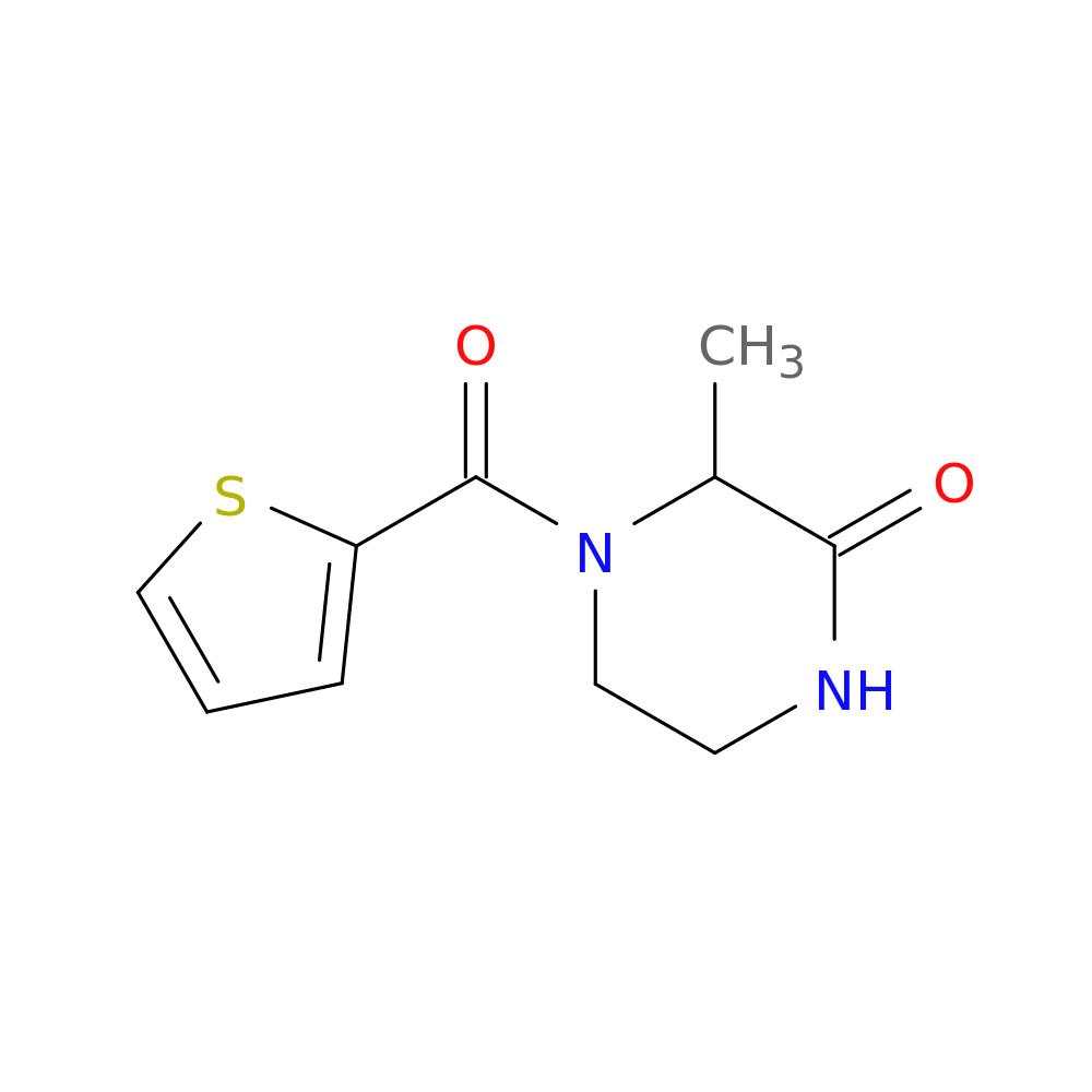 3-methyl-4-(thiophene-2-carbonyl)piperazin-2-one
