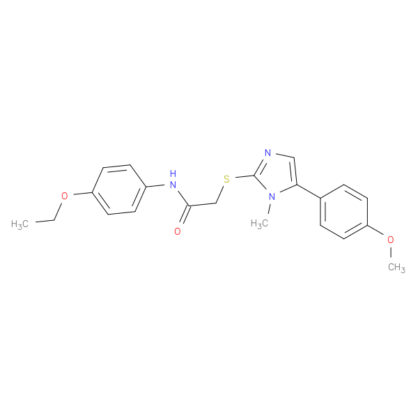 N-(4-ethoxyphenyl)-2-{[5-(4-methoxyphenyl)-1-methyl-1H-imidazol-2-yl]sulfanyl}acetamide