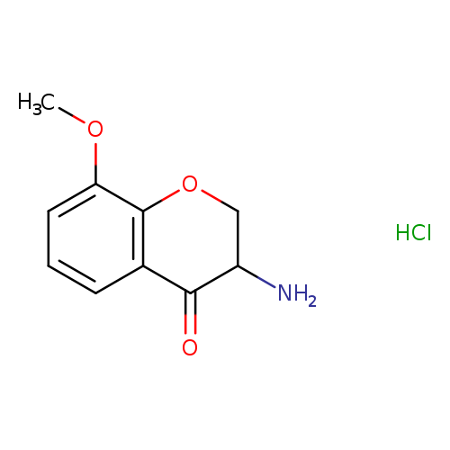 3-amino-8-methoxy-3,4-dihydro-2h-1-benzopyran-4-one hydrochloride