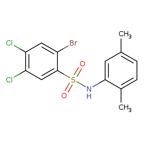 2-bromo-4,5-dichloro-N-(2,5-dimethylphenyl)benzene-1-sulfonamide