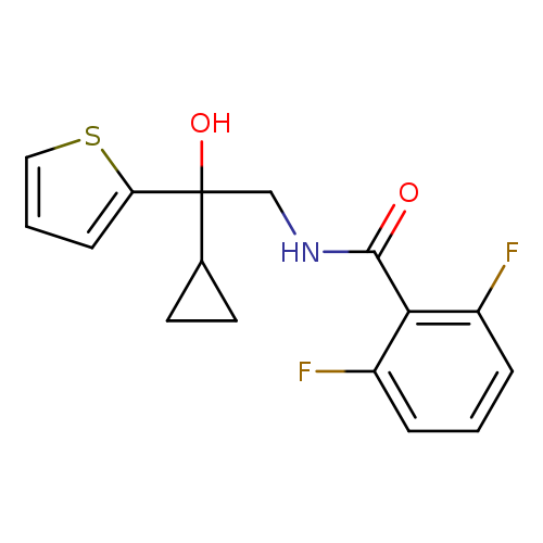 N-[2-cyclopropyl-2-hydroxy-2-(thiophen-2-yl)ethyl]-2,6-difluorobenzamide
