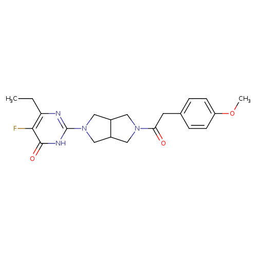 6-ethyl-5-fluoro-2-{5-[2-(4-methoxyphenyl)acetyl]-octahydropyrrolo[3,4-c]pyrrol-2-yl}-3,4-dihydropyrimidin-4-one