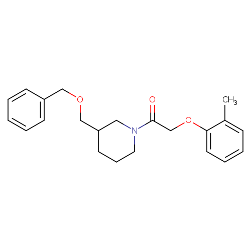 1-{3-[(benzyloxy)methyl]piperidin-1-yl}-2-(2-methylphenoxy)ethan-1-one