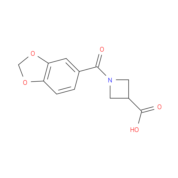 1-(1,3-benzodioxol-5-ylcarbonyl)azetidine-3-carboxylic acid