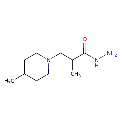 2-methyl-3-(4-methylpiperidin-1-yl)propanehydrazide