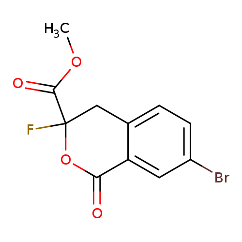 methyl 7-bromo-3-fluoro-1-oxo-3,4-dihydro-1H-2-benzopyran-3-carboxylate