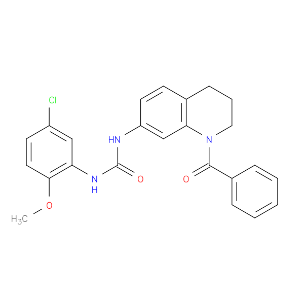 3-(1-benzoyl-1,2,3,4-tetrahydroquinolin-7-yl)-1-(5-chloro-2-methoxyphenyl)urea