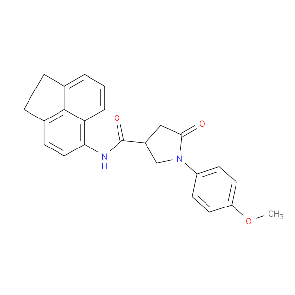 N-(1,2-dihydro-5-acenaphthylenyl)-1-(4-methoxyphenyl)-5-oxo-3-pyrrolidinecarboxamide