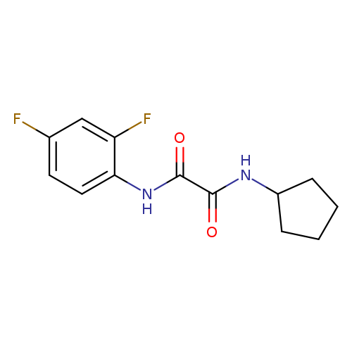 N-cyclopentyl-N'-(2,4-difluorophenyl)ethanediamide