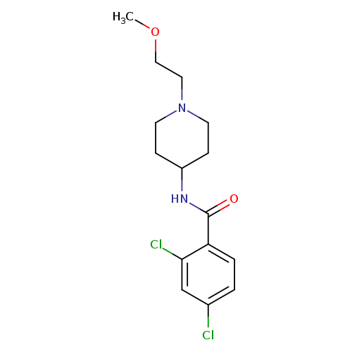 2,4-dichloro-N-[1-(2-methoxyethyl)piperidin-4-yl]benzamide