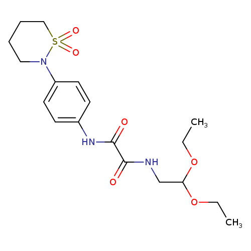 N-(2,2-diethoxyethyl)-N'-[4-(1,1-dioxo-1lambda6,2-thiazinan-2-yl)phenyl]ethanediamide