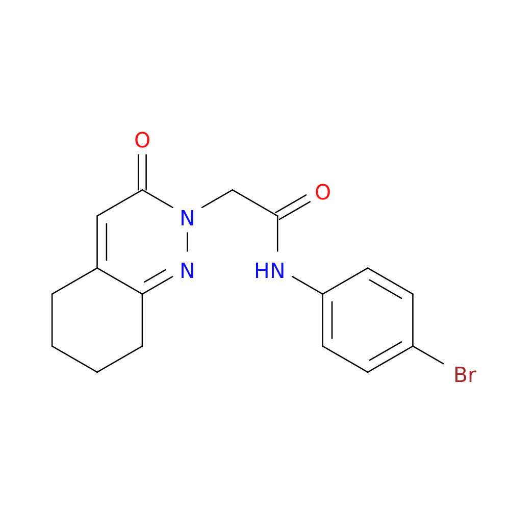 N-(4-bromophenyl)-2-(3-oxo-2,3,5,6,7,8-hexahydrocinnolin-2-yl)acetamide