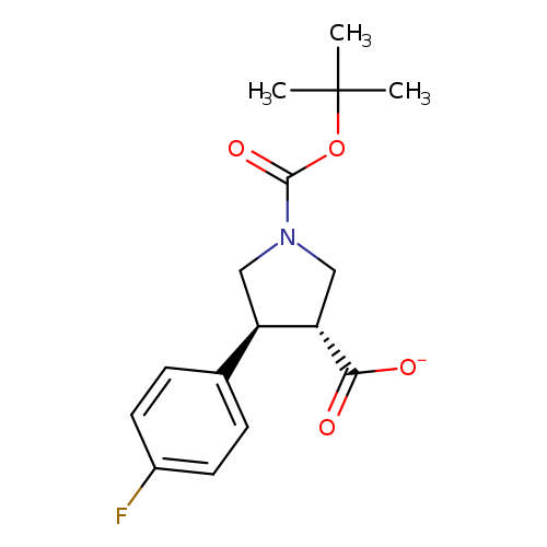 1,3-Pyrrolidinedicarboxylic acid, 4-(4-fluorophenyl)-, 1-(1,1-dimethylethyl) ester, (3R,4S)-rel-