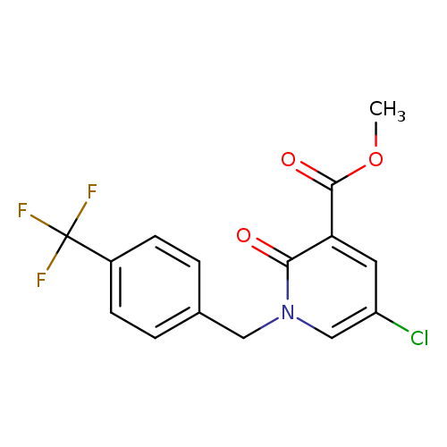 methyl 5-chloro-2-oxo-1-{[4-(trifluoromethyl)phenyl]methyl}-1,2-dihydropyridine-3-carboxylate