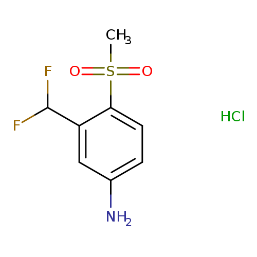 3-(difluoromethyl)-4-methanesulfonylaniline hydrochloride