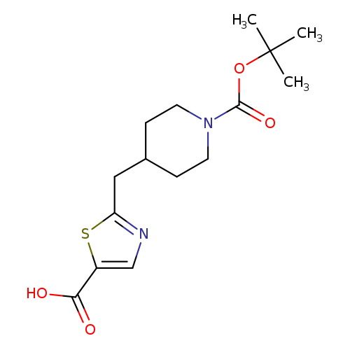 2-({1-[(tert-butoxy)carbonyl]piperidin-4-yl}methyl)-1,3-thiazole-5-carboxylic acid