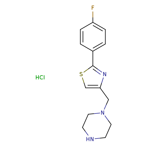 1-{[2-(4-fluorophenyl)-1,3-thiazol-4-yl]methyl}piperazine hydrochloride