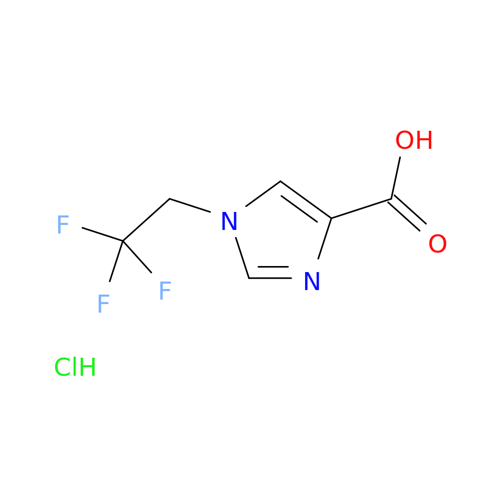 1-(2,2,2-trifluoroethyl)-1H-imidazole-4-carboxylic acid hydrochloride