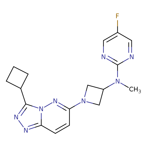 N-(1-{3-cyclobutyl-[1,2,4]triazolo[4,3-b]pyridazin-6-yl}azetidin-3-yl)-5-fluoro-N-methylpyrimidin-2-amine