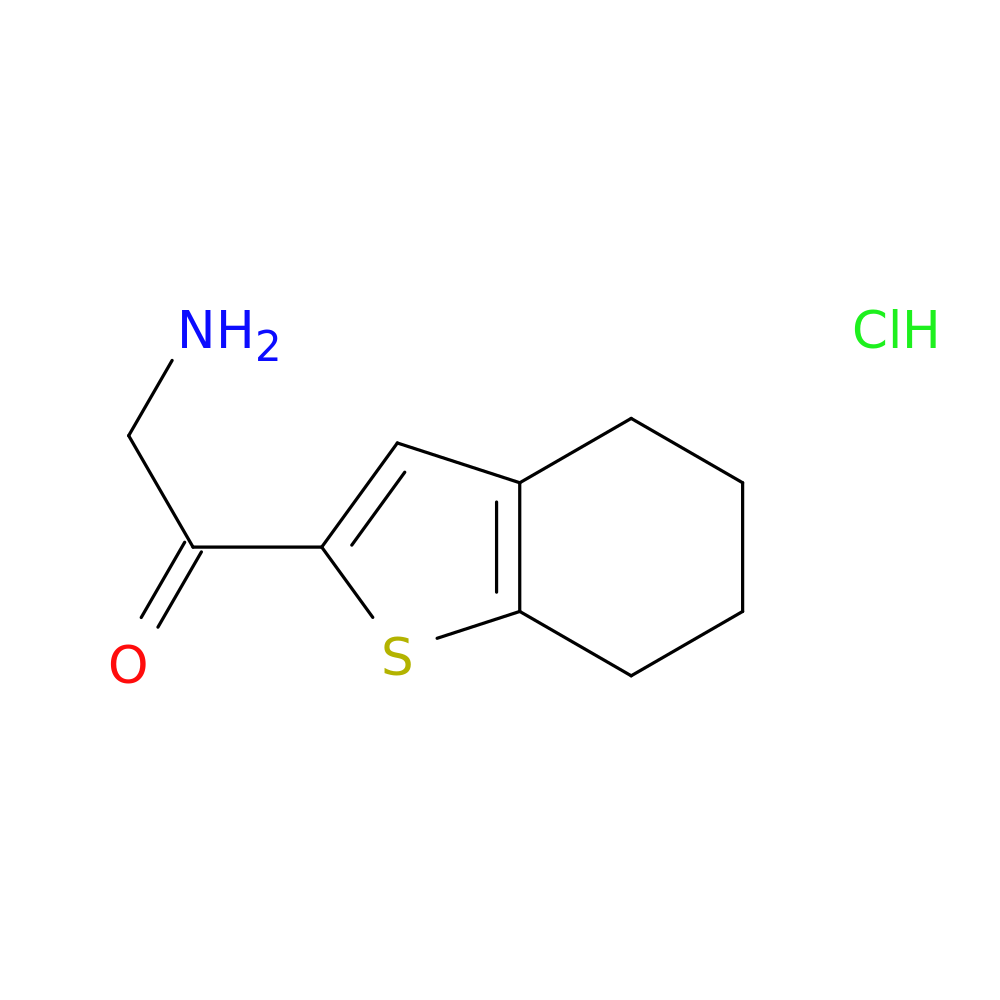 2-amino-1-(4,5,6,7-tetrahydro-1-benzothiophen-2-yl)ethan-1-one hydrochloride