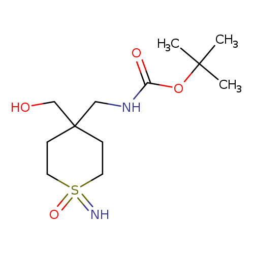 tert-butylN-{[4-(hydroxymethyl)-1-imino-1-oxo-1lambda6-thian-4-yl]methyl}carbamate