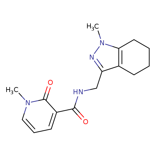 1-methyl-N-[(1-methyl-4,5,6,7-tetrahydro-1H-indazol-3-yl)methyl]-2-oxo-1,2-dihydropyridine-3-carboxamide