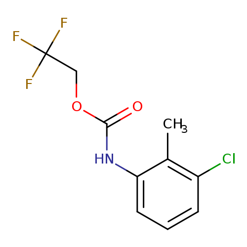 2,2,2-trifluoroethyl N-(3-chloro-2-methylphenyl)carbamate