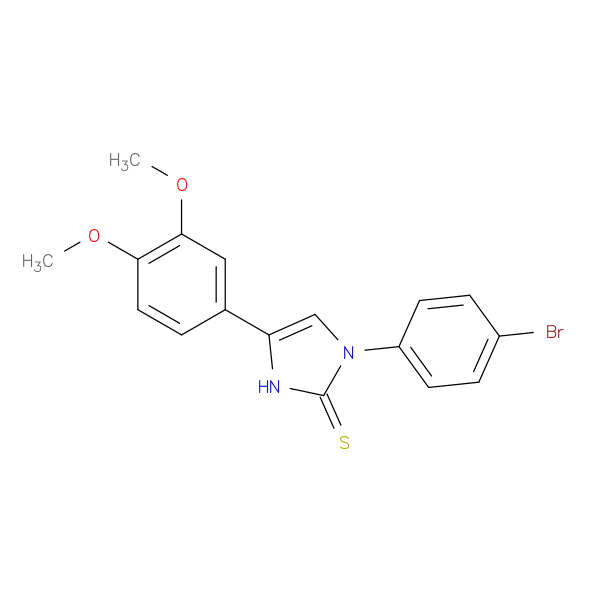 1-(4-bromophenyl)-4-(3,4-dimethoxyphenyl)-2,3-dihydro-1H-imidazole-2-thione