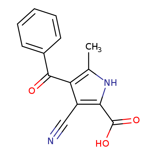 4-benzoyl-3-cyano-5-methyl-1H-pyrrole-2-carboxylic acid