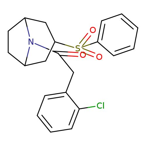 1-[3-(benzenesulfonyl)-8-azabicyclo[3.2.1]octan-8-yl]-2-(2-chlorophenyl)ethan-1-one